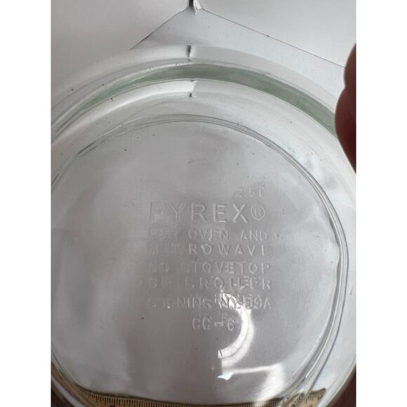 Pyrex Clear Glass Nesting Bowls Mixing Bowl Set of 3 - #325, #323, and #322 - Picture 8 of 8